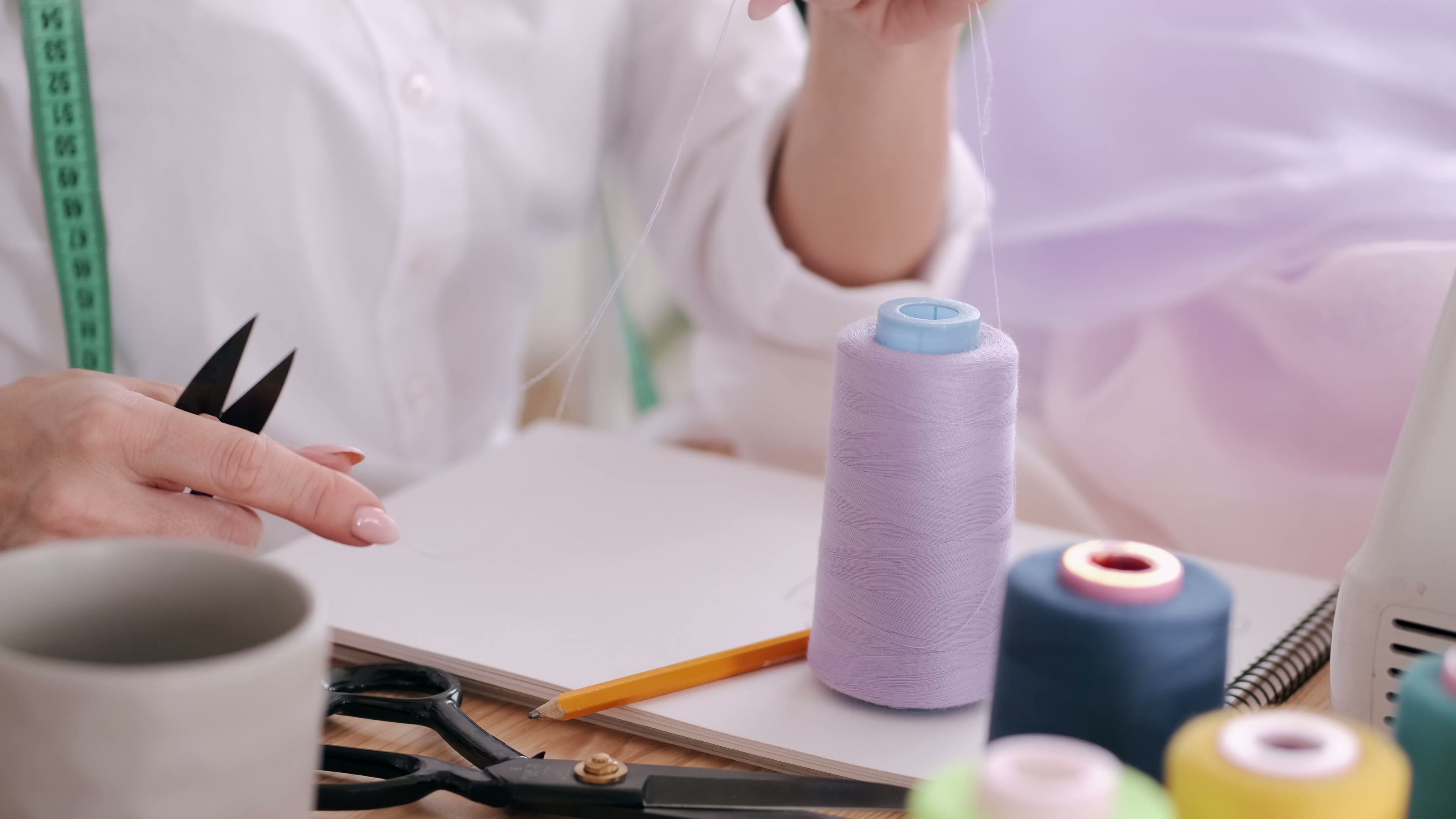 Embroidery machine stitching a custom design